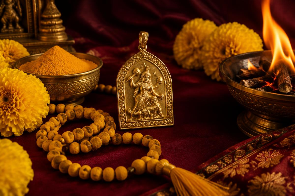 माँ बगलामुखी कवच एवं पूजन सामग्री